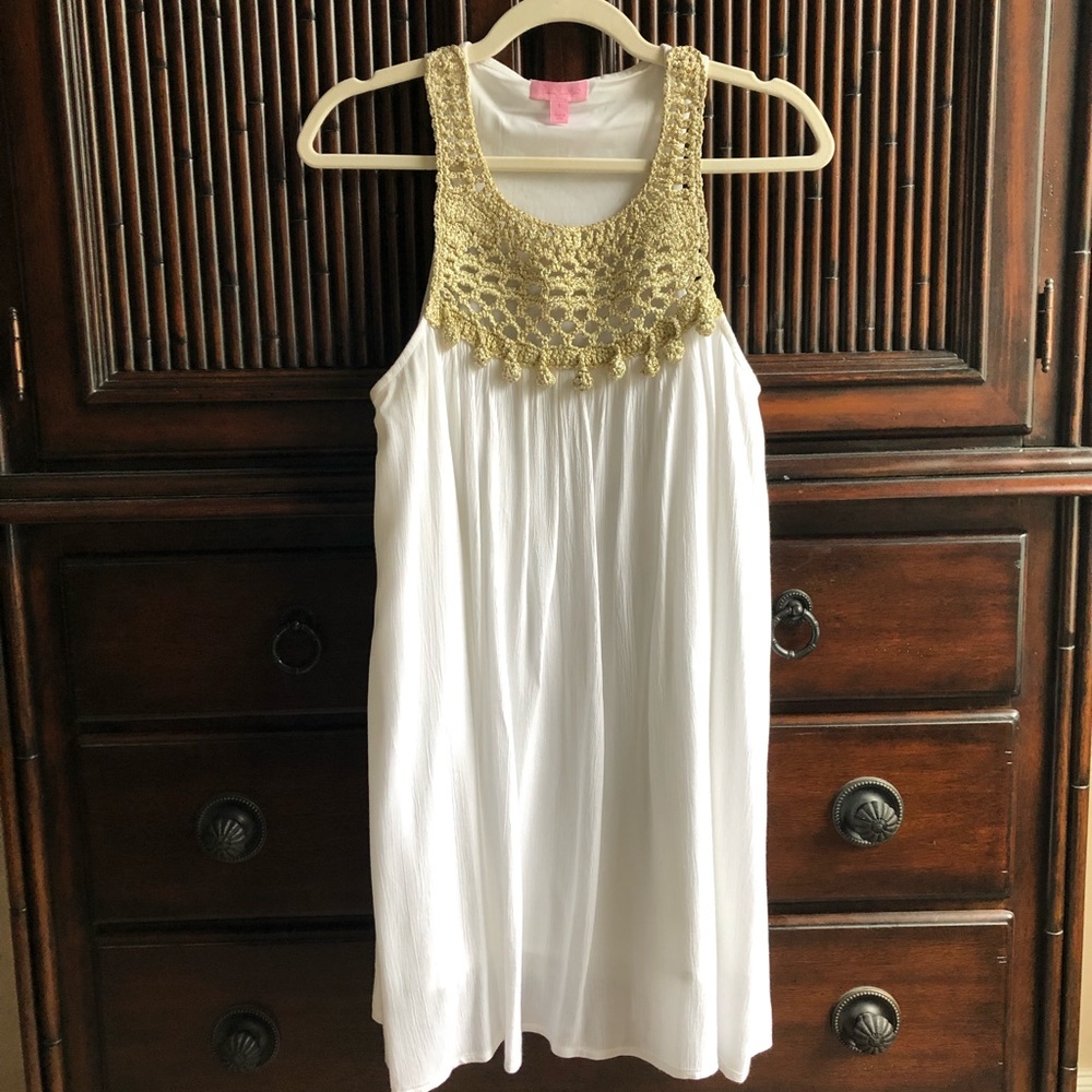 Lilly Pulitzer Rachelle Dress, Resort White, size S